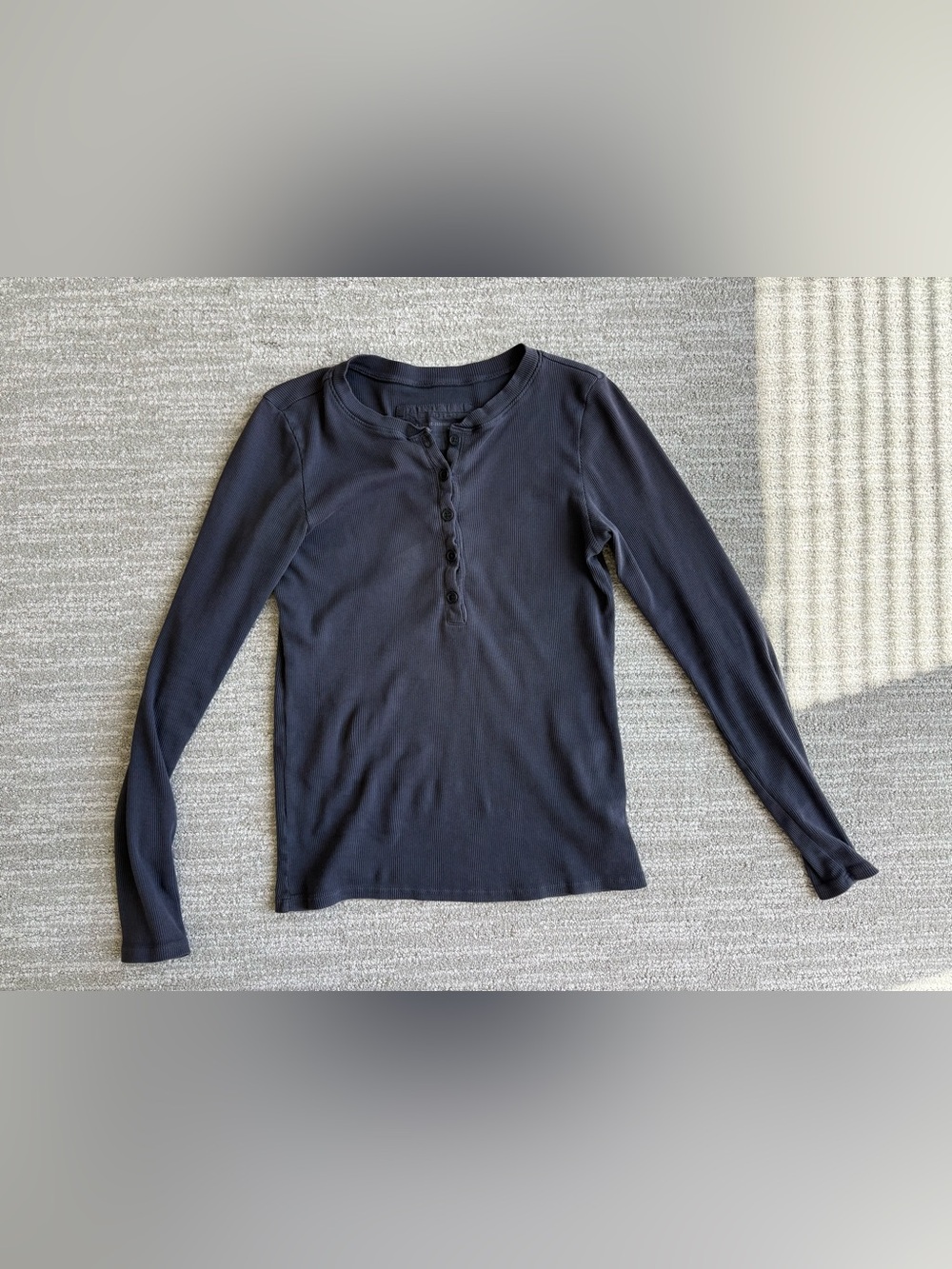 Nili Lotan Navy Jordan Henley T-shirt